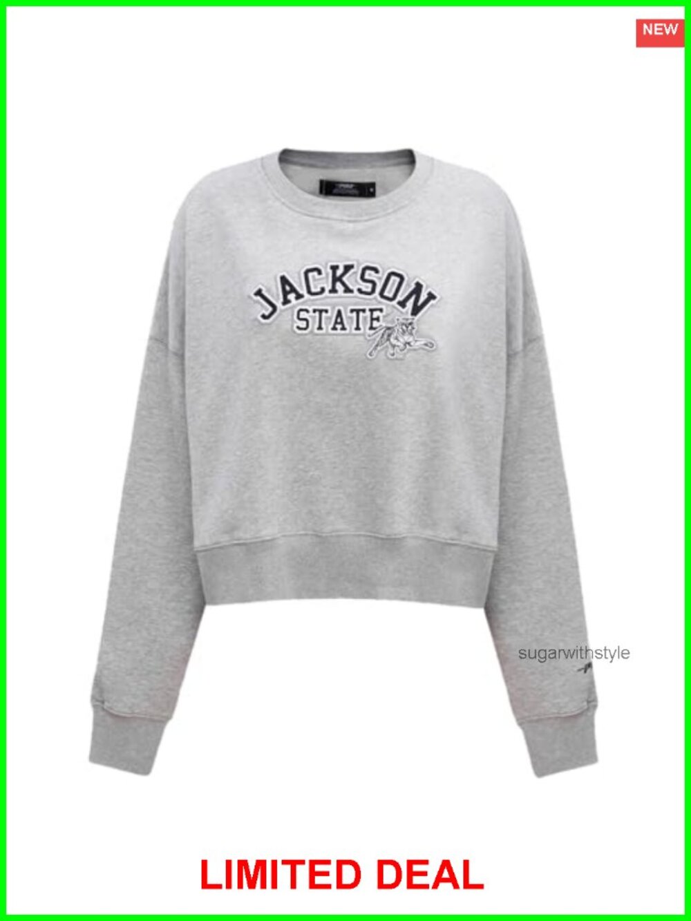 NCAA Classic Essentials Brushed Back French Terry Oversized Crewneck